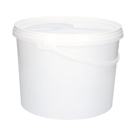 plastbøtte med plastlokk som inneholder 20 kg afrikansk honning 