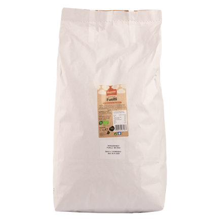 Fusilli, fullkorn, 5 kg, økologisk, Manna