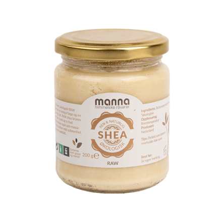 manna sheasmør raw 200 g økologisk 