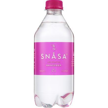 Vann m/kullsyre, Bringebær, 500 ml, Snåsa