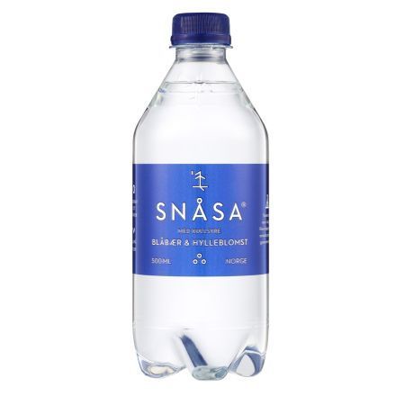 Vann m/kullsyre, Blåbær, 500 ml, Snåsa