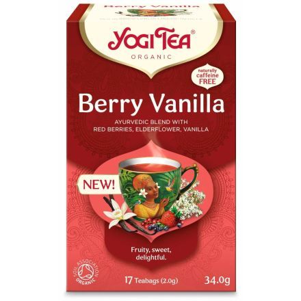 Berry Vanilla te, 17 poser, økologisk, Yogi Tea