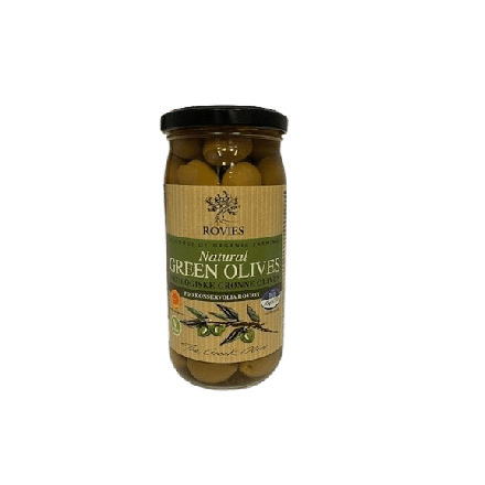 Oliven grønne, 210 g, økologisk, Rovies