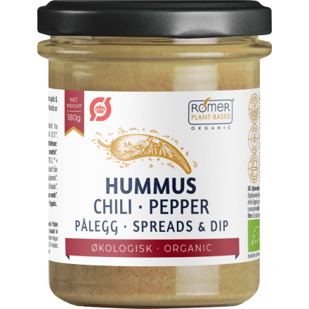 chili hummus 180 g økologisk rømer vegan