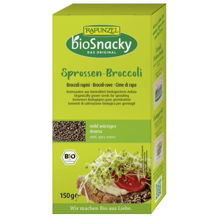 Spirefrø, brokkoli, 150 g, økologisk, bioSnacky