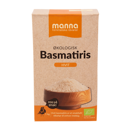 Manna basmatiris hvit 1 kg økologisk