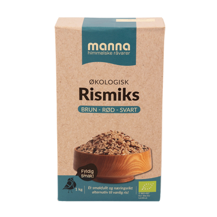 Manna rismiks brun rød svart1 kg økologisk