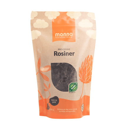 Rosiner, 250 g, økologisk, Manna
