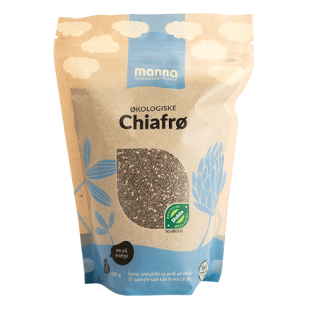 Chiafrø, 600 g, økologisk, Manna