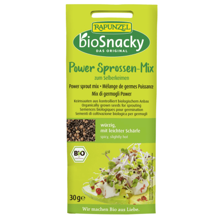 Spirefrø, powermiks, 30 g, økologisk, bioSnacky