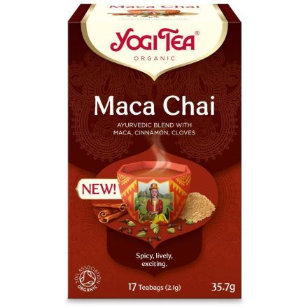 Maca Chai te, 17 poser, økologisk, Yogi Tea 