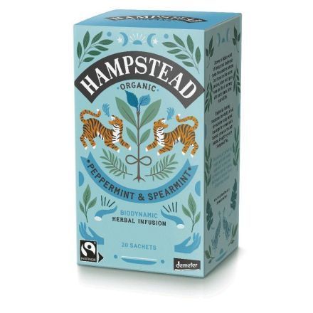 Peppermint Tea, 20 poser, økologisk, Hampstead