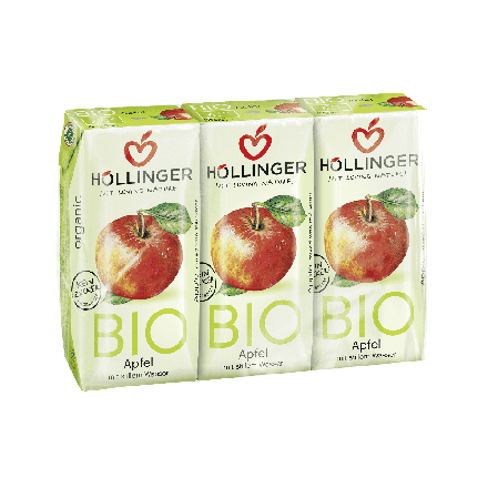 Eplejuice, 3x200 ml, økologisk, Höllinger