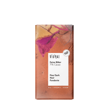 Mørk sjokolade 71%, 100 g, økologisk, Vivani