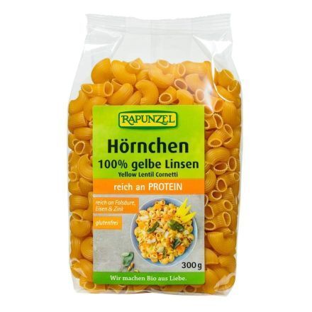 Pasta av gule linser, 300 g, økologisk, Rapunzel