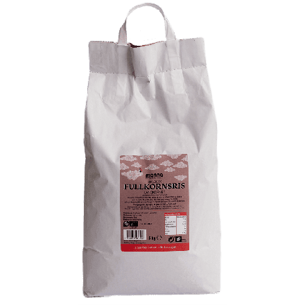 Fullkornsris, langkornet, 5 kg, økologisk, Manna