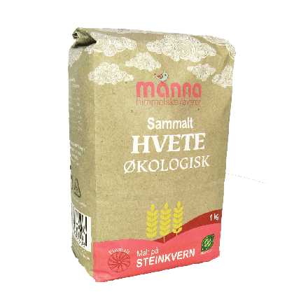 Hvete sammalt,1 kg, økologisk, Manna