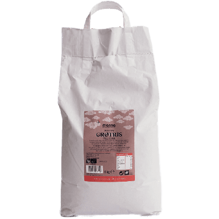 Grøtris fullkorn,5 kg, økologisk, Manna