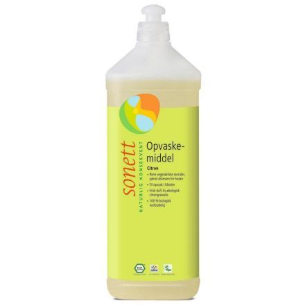 Oppvaskmiddel, sitron, 1 l, økologisk, Sonett