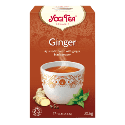 Ginger te,17 poser, økologisk, Yogi Tea