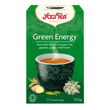 Green Energy Kombucha te, 17 poser, økologisk,Yogi