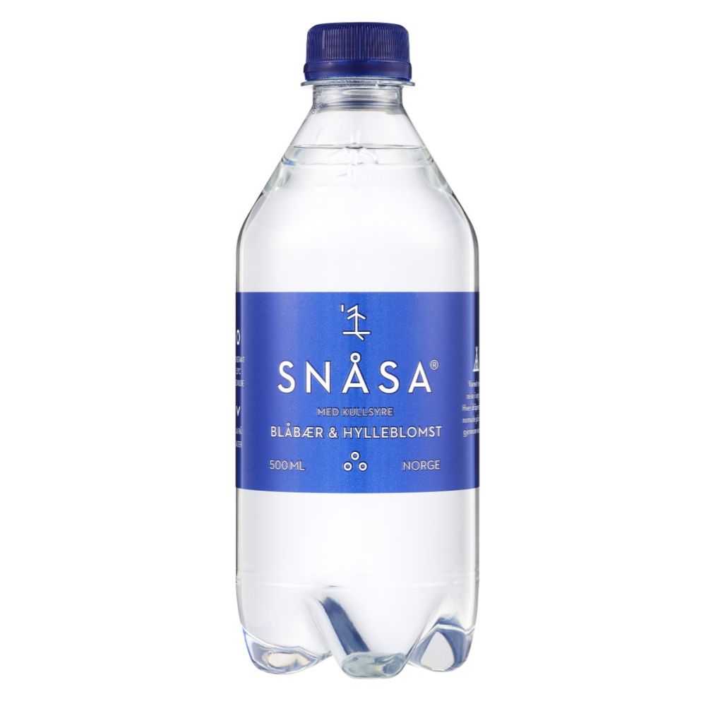 Vann m/kullsyre, Blåbær, 500 ml, Snåsa main product photo