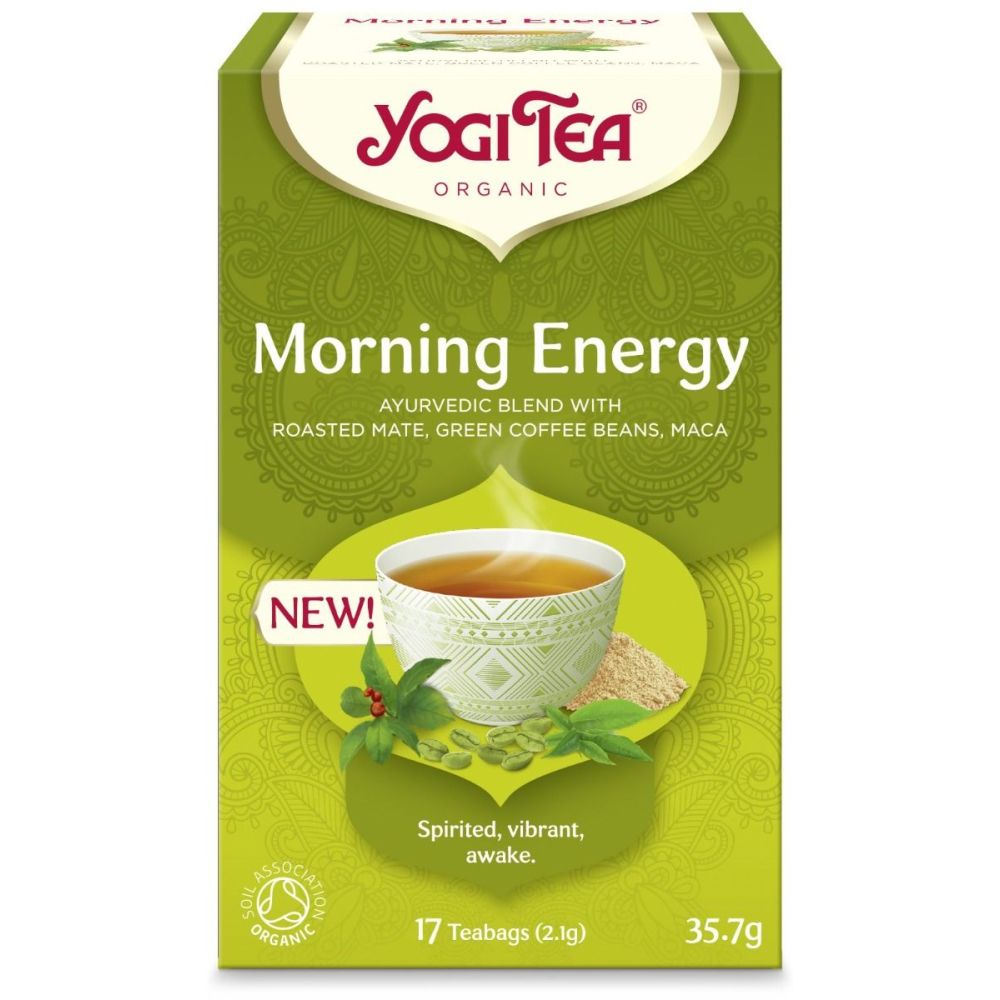 Morning Energy te, 17 poser, økologisk, Yogi Tea main product photo