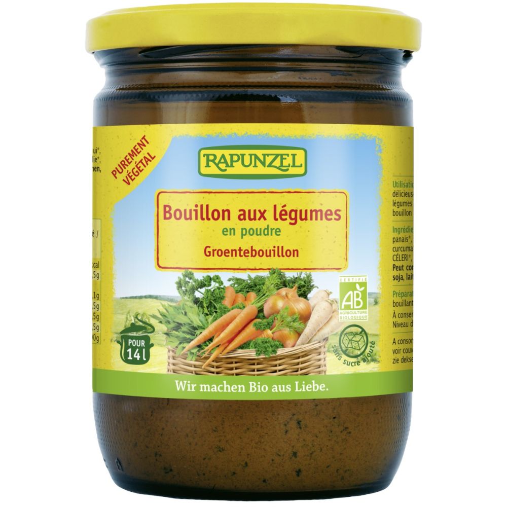 Grønnsaksbuljong m/gjær, 250 g, økologisk,Rapunzel main product photo
