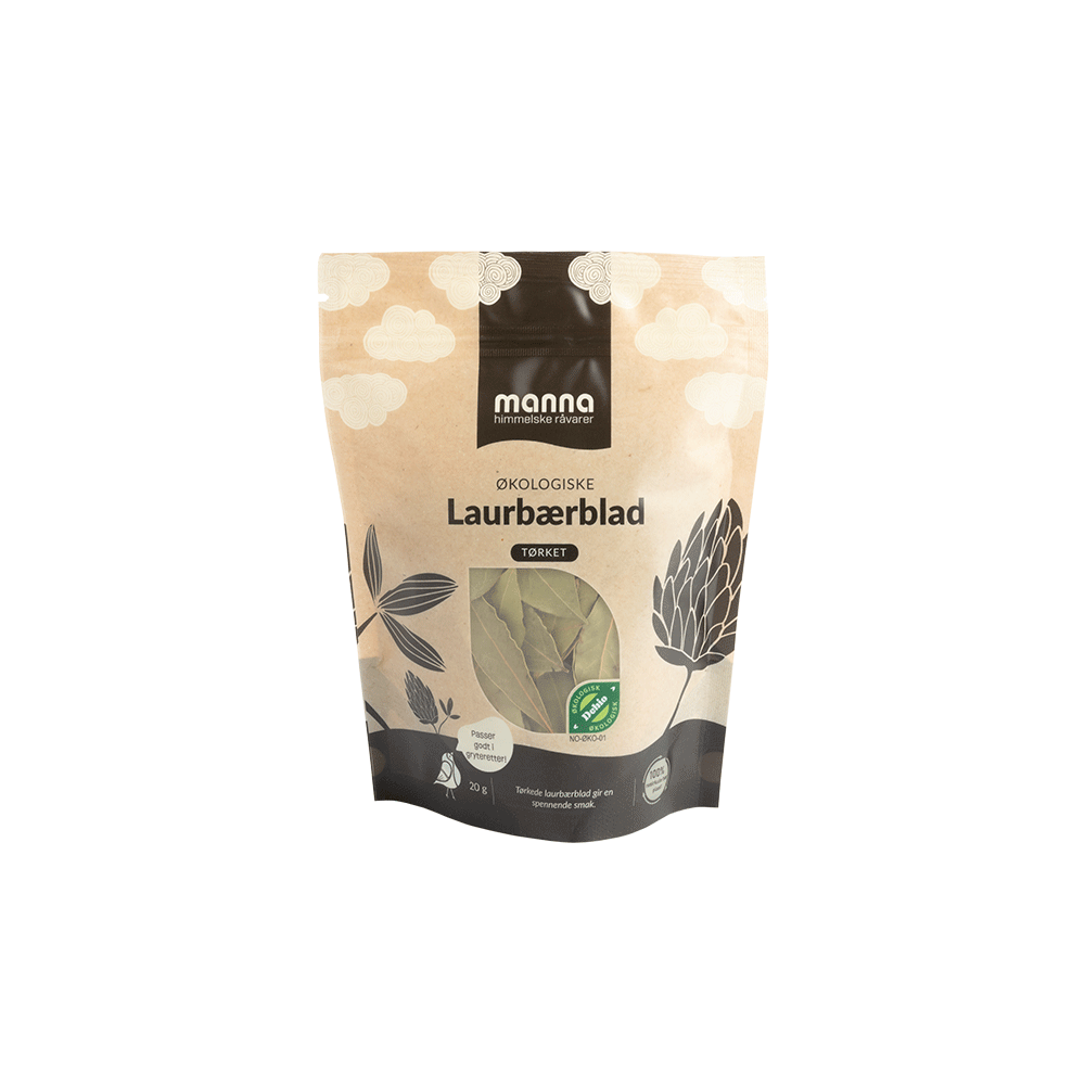 Laurbærblad, 20 g, økologisk, Manna main product photo