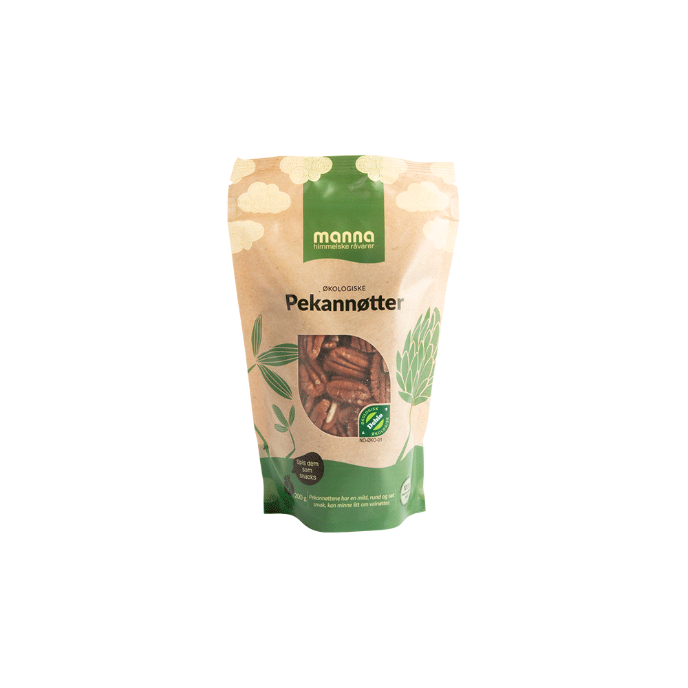 Pekannøtter, 200 g, økologisk, Manna main product photo