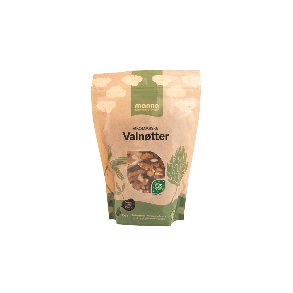 Valnøtter, 300 g, økologisk, Manna main product photo