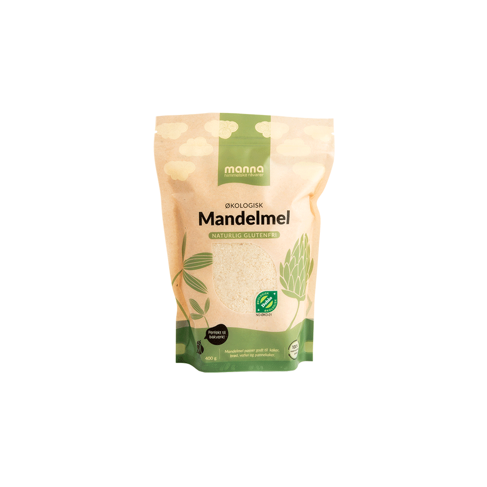 Mandelmel, 400 g, økologisk, Manna main product photo