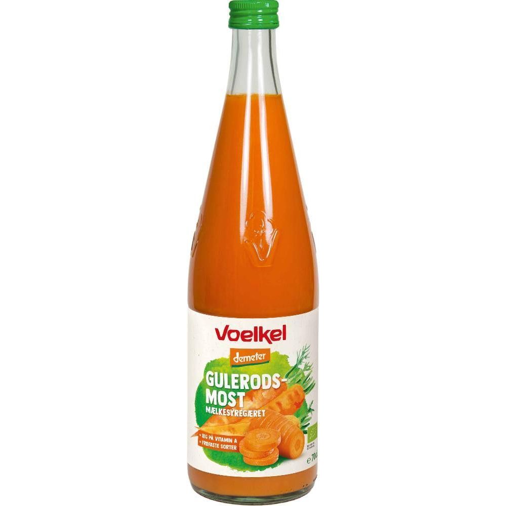 Gulrotjuice, 0,7 l, økologisk, Voelkel main product photo