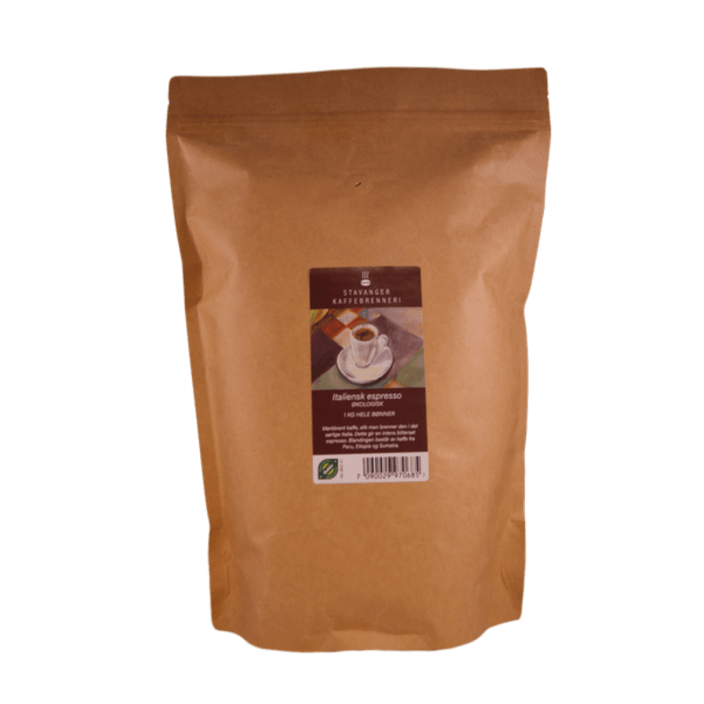 Espressobønner, italiensk, 1 kg, økologisk main product photo